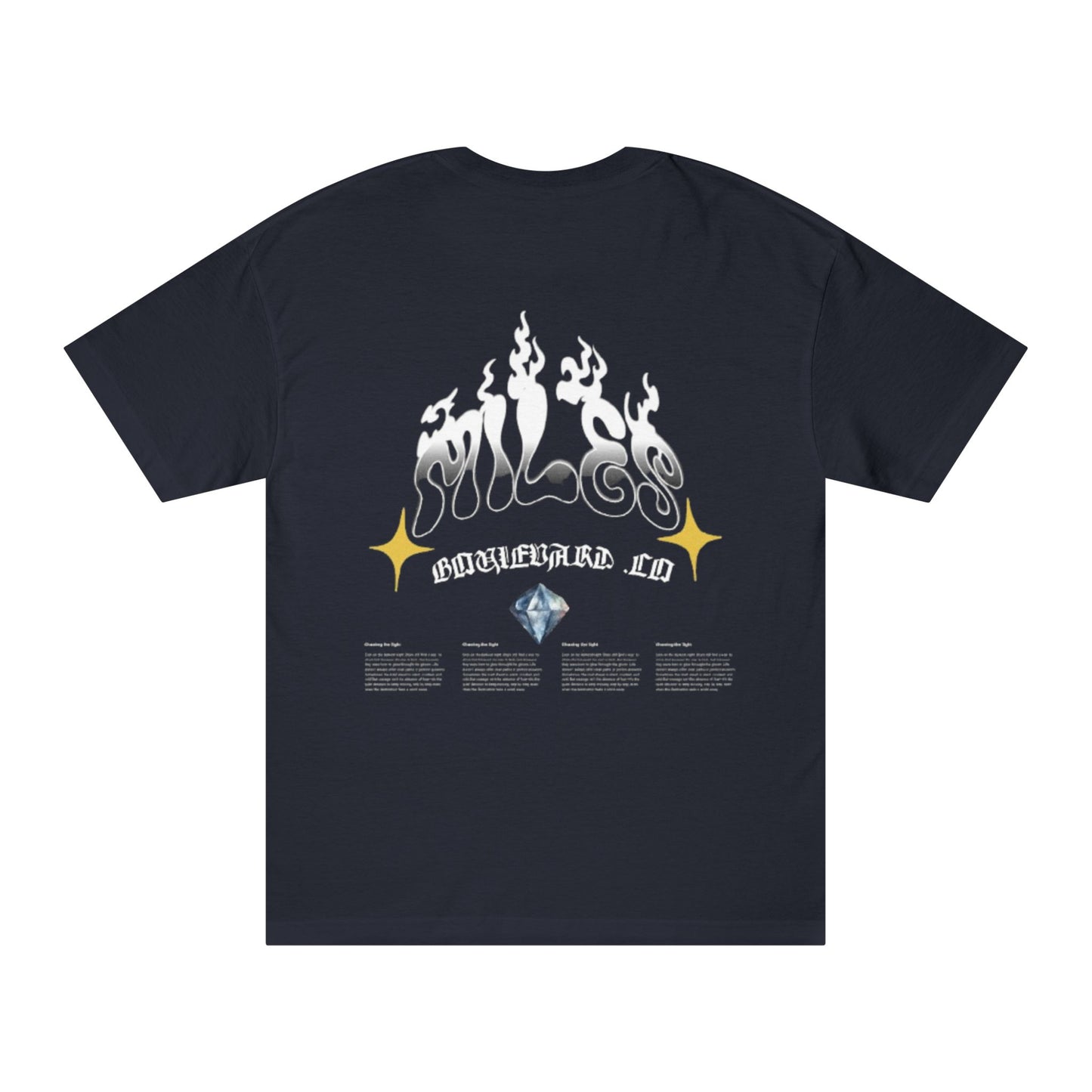 Miles Flame Graphic Unisex Classic Tee - Retro Vibe T-Shirt